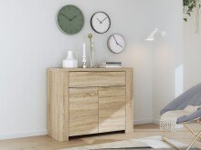 Kommode >Calpe< in beige - 104,1x86,6x41,3cm (BxHxT)