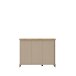Kommode >Kaszimiro < in braun,schwarz - 113,5x88,2x52cm (BxHxT)