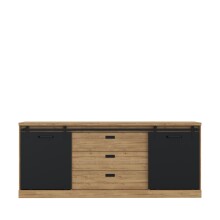 Kommode >Kaszimiro< in braun,schwarz -...