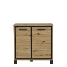 Kommode >Trondheim< in schwarz,braun -...