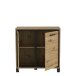Kommode >Trondheim< in schwarz,braun - 91,4x91,2x41,5cm (BxHxT)