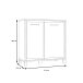 Kommode >Trondheim< in schwarz,braun - 91,4x91,2x41,5cm (BxHxT)