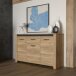 Kommode >San Cayetano < in braun,schwarz, Spanlatte  - 161,4x95,7x42,2cm (BxHxT)