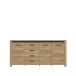 Kommode >San Cayetano < in braun,schwarz - 206x95,7x42,2cm (BxHxT)