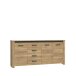 Kommode >San Cayetano < in braun,schwarz - 206x95,7x42,2cm (BxHxT)