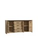 Kommode >San Cayetano < in braun,schwarz - 206x95,7x42,2cm (BxHxT)