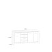 Kommode >San Cayetano < in braun,schwarz - 206x95,7x42,2cm (BxHxT)