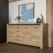 Kommode >San Cayetano < in braun,schwarz - 206x95,7x42,2cm (BxHxT)