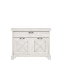 Kommode >Kashmir< in weiß,beige - 123,3x95,9x48,2cm (BxHxT)