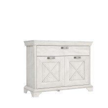 Kommode >Kashmir< in weiß,beige - 123,3x95,9x48,2cm (BxHxT)