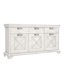 Kommode >Kashmir< in weiß,beige - 177,4x96,2x48,2cm (BxHxT)