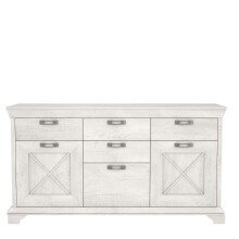 Kommode >Kashmir< in weiß,beige - 177,7x96,2x48,3cm (BxHxT)