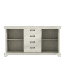 Kommode >Kashmir< in weiß,beige - 177,7x96,2x48,3cm (BxHxT)