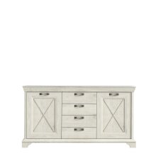 Kommode >Kashmir< in weiß,beige - 177,7x96,2x48,3cm (BxHxT)