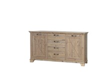 Kommode >Nepal < in braun - 175x97,2x45cm (BxHxT)