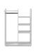 Garderobe >Lala< in weiß - 78x109x39cm (BxHxT)