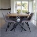 Esstisch >Montpellier< in Natur, Eiche-Massiv - 95x75x200cm (BxHxT)