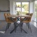 Esstisch >Montpellier< in Natur, Eiche-Massiv - 95x75x200cm (BxHxT)