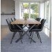 Esstisch >Montpellier< in Natur, Eiche-Massiv - 95x75x200cm (BxHxT)