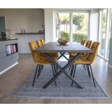 Esstisch >Toulon< in Natur, Eiche-Massiv - 95x75x200cm (BxHxT)