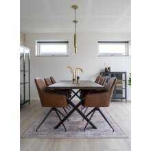 Esstisch >Toulon< in Natur, Eiche-Massiv - 95x75x200cm (BxHxT)