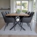 Esstisch >Toulon< in Natur, Eiche-Massiv - 95x75x200cm (BxHxT)