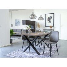 Esstisch >Toulon< in Natur, Eiche-Massiv - 95x75x140cm (BxHxT)