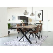 Esstisch >Toulon< in Natur, Eiche-Massiv - 95x75x140cm (BxHxT)