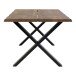 Esstisch >Toulon< in Natur, Eiche-Massiv - 95x75x140cm (BxHxT)