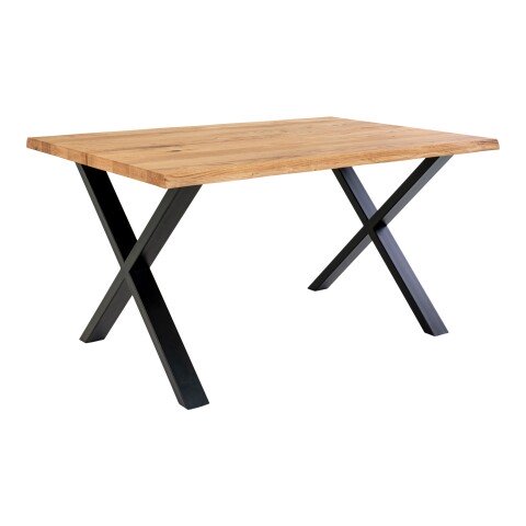 Esstisch >Toulon< in Natur, Eiche-Massiv - 95x75x140cm (BxHxT)