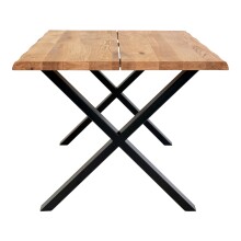 Esstisch >Toulon< in Natur, Eiche-Massiv - 95x75x140cm (BxHxT)