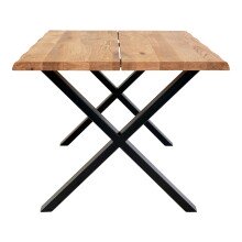 Esstisch >Toulon< in Natur, Eiche-Massiv - 95x75x140cm (BxHxT)