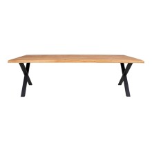Esstisch >Toulon< in Natur, Eiche-Massiv - 100x75x300cm (BxHxT)