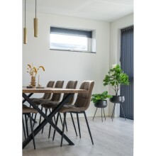 Esstisch >Toulon< in Natur, Eiche-Massiv - 100x75x300cm (BxHxT)