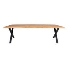 Esstisch >Toulon< in Natur, Eiche-Massiv - 100x75x300cm (BxHxT)