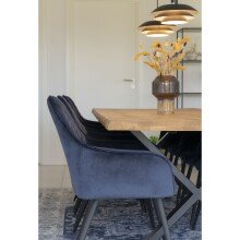 Esstisch >Toulon< in Natur, Eiche-Massiv - 100x75x300cm (BxHxT)