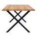 Esstisch >Toulon< in Natur, Eiche-Massiv - 100x75x300cm (BxHxT)