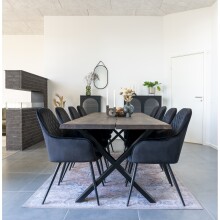 Esstisch >Toulon< in Natur, Eiche-Massiv - 95x75x240cm (BxHxT)