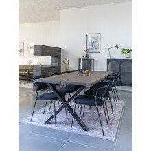 Esstisch >Toulon< in Natur, Eiche-Massiv - 95x75x240cm (BxHxT)