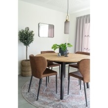 Esstisch >Marseille< in Natur, Eiche-Massiv - 140x75x140cm (BxHxT)