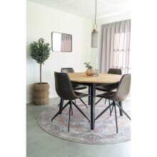 Esstisch >Marseille< in Natur, Eiche-Massiv - 140x75x140cm (BxHxT)