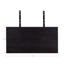 Ansteckplatte >Toulon/Montpellier/Bordeaux< in Schwarz - 95x4x50 (BxHxT)