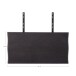 Ansteckplatte >Toulon/Montpellier< in Schwarz, Eiche-Massiv - 95x4x50cm (BxHxT)
