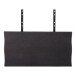 Ansteckplatte >Toulon/Montpellier< in Schwarz, Eiche-Massiv - 95x4x50cm (BxHxT)