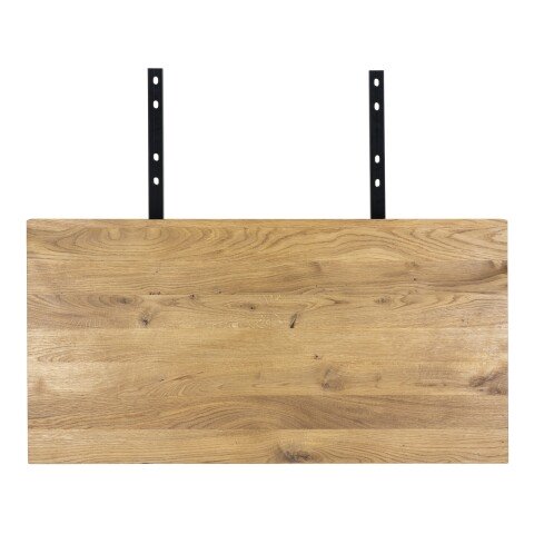 Ansteckplatte >Toulon/Montpellier< in Natur, Eiche-Massiv - 95x4x50cm (BxHxT)