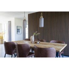 Esstisch >Bordeaux< in Natur, Eiche-Massiv - 95x75x200cm (BxHxT)