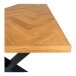 Esstisch >Bordeaux< in Natur, Eiche-Massiv - 95x75x200cm (BxHxT)