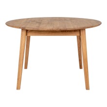 Esstisch >Metz< in Natur, Eiche-Massiv - 118x75,5x158cm (BxHxT)