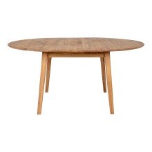 Esstisch >Metz< in Natur, Eiche-Massiv - 118x75,5x158cm (BxHxT)