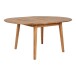 Esstisch >Metz< in Natur, Eiche-Massiv - 118x75,5x158cm (BxHxT)